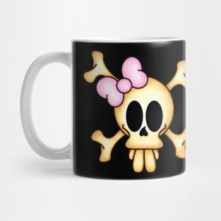 Skull and cross bones female Mug